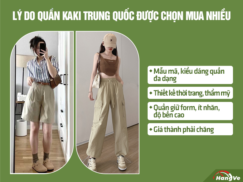 quần kaki Trung Quốc