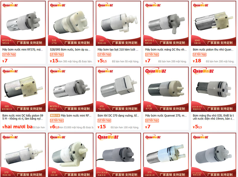 Link shop nhập máy bơm nước mini chất lượng  giá tốt trên TMĐT