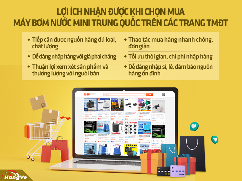 Máy bơm nước mini Trung Quốc