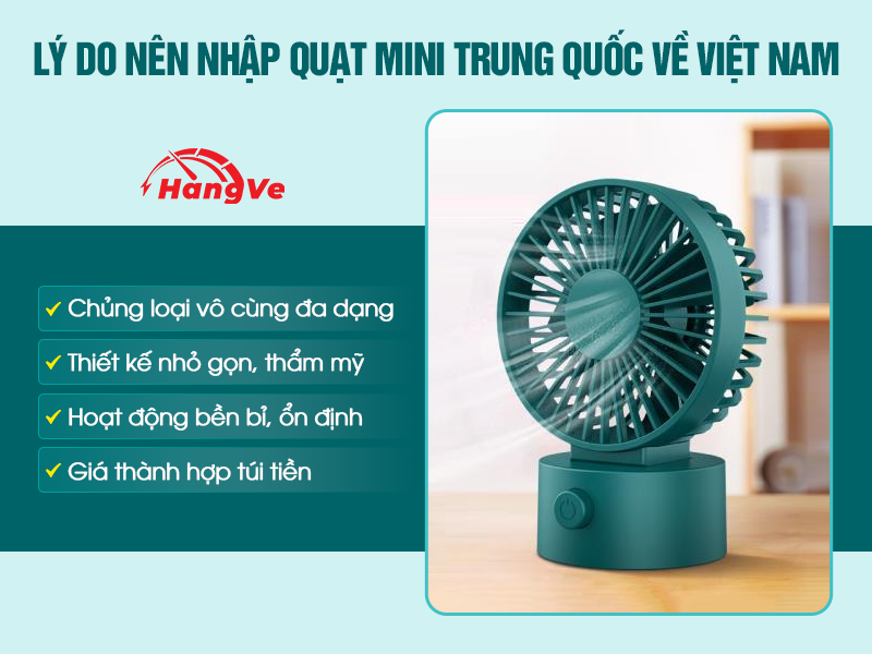 Quạt mini Trung Quốc