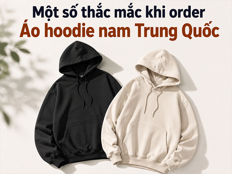 Một số thắc mắc khi order áo hoodie nam Trung Quốc