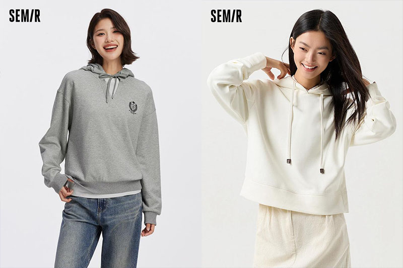 Áo hoodie nữ thương hiệu Semir