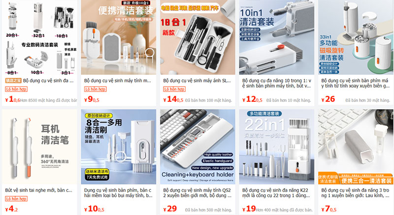 Link shop bán bộ vệ sinh laptop nội địa Trung uy tín