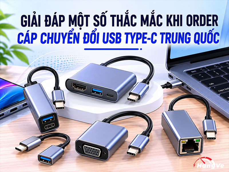 Giải đáp một số thắc mắc khi order USB type-C Trung Quốc