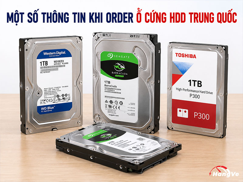 Một số thông tin khi order ổ cứng HDD Trung Quốc