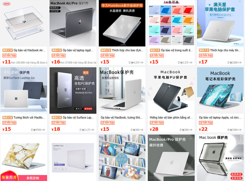 Link shop nhập sỉ ốp laptop siêu chất giá tốt trên TMĐT