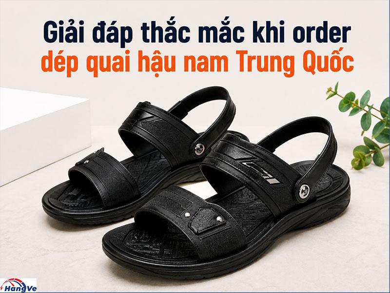 Giải đáp một số thắc mắc khi order dép quai hậu nam Trung Quốc