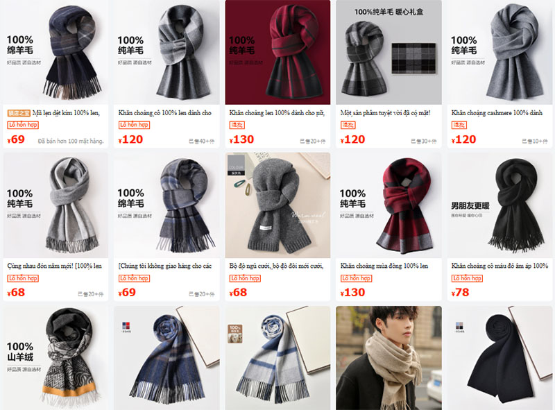 Link order khăn quàng cổ nam Trung Quốc sỉ, lẻ uy tín