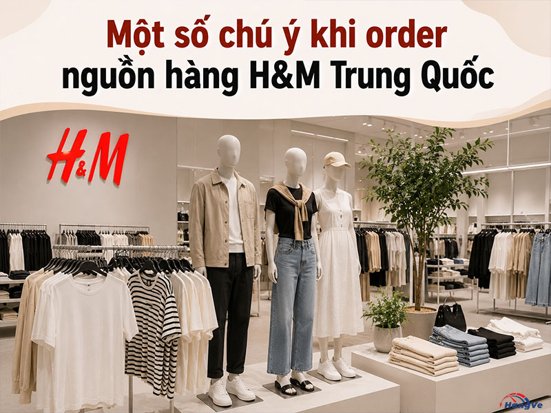 Một số chú ý khi order nguồn hàng H&M Trung Quốc