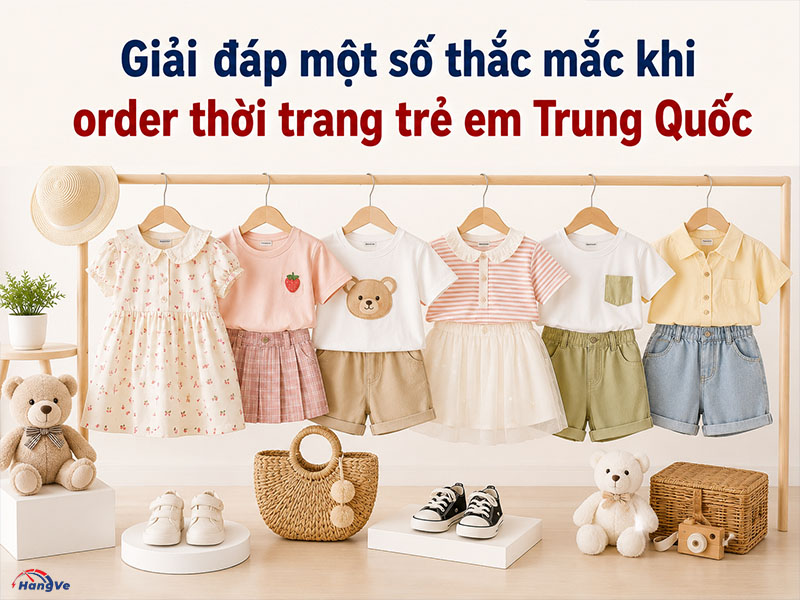 Giải đáp một số thắc mắc khi order thời trang trẻ em Trung Quốc