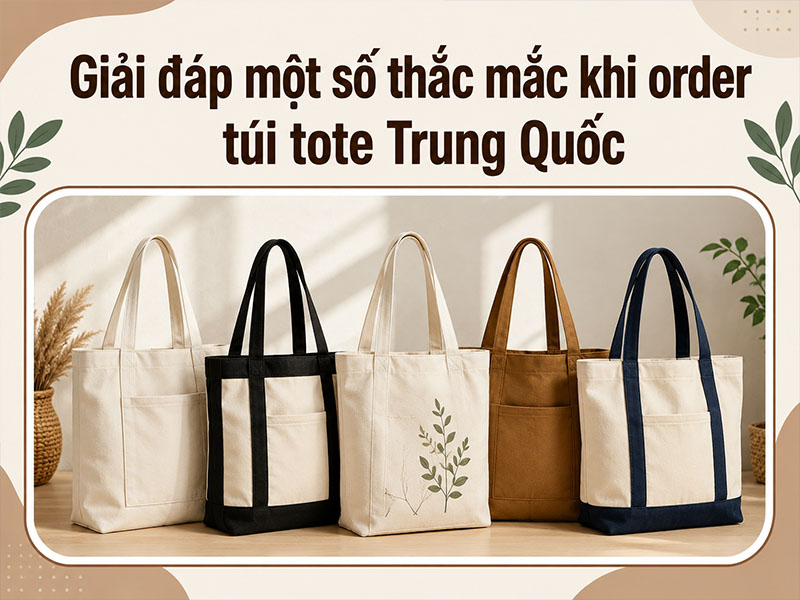 Giải đáp một số thắc mắc khi order túi tote Trung Quốc