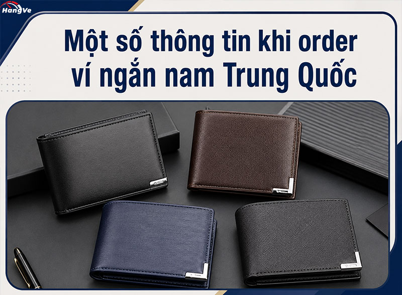 Một số thông tin cần biết khi order ví ngắn nam Trung Quốc