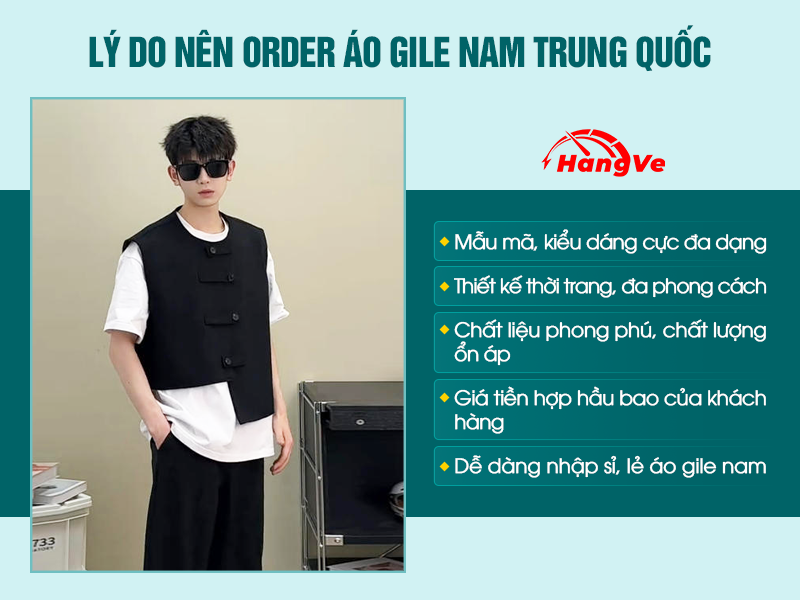 Áo gile nam Trung Quốc