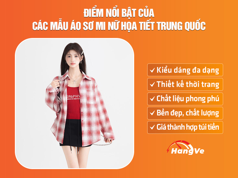 Áo sơ mi nữ họa tiết Trung Quốc