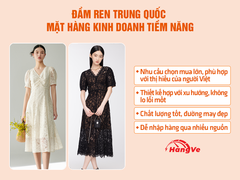 đầm ren Trung Quốc