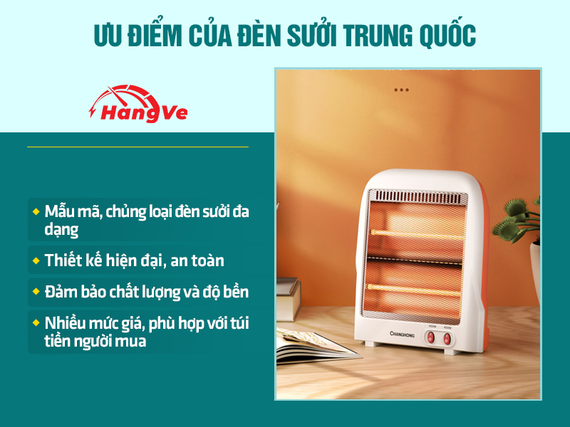 đèn sưởi Trung Quốc