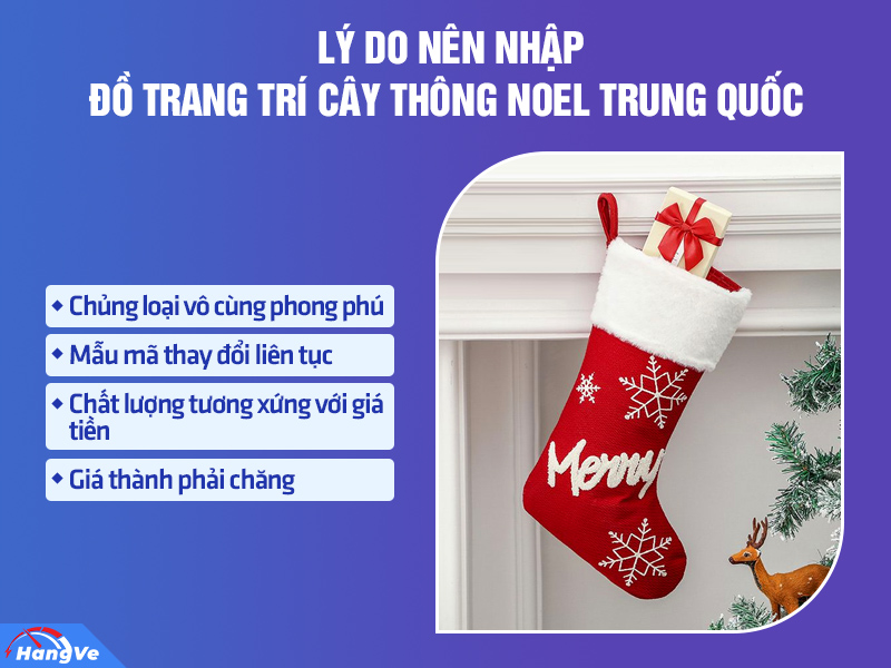 đồ trang trí cây thông Noel Trung Quốc