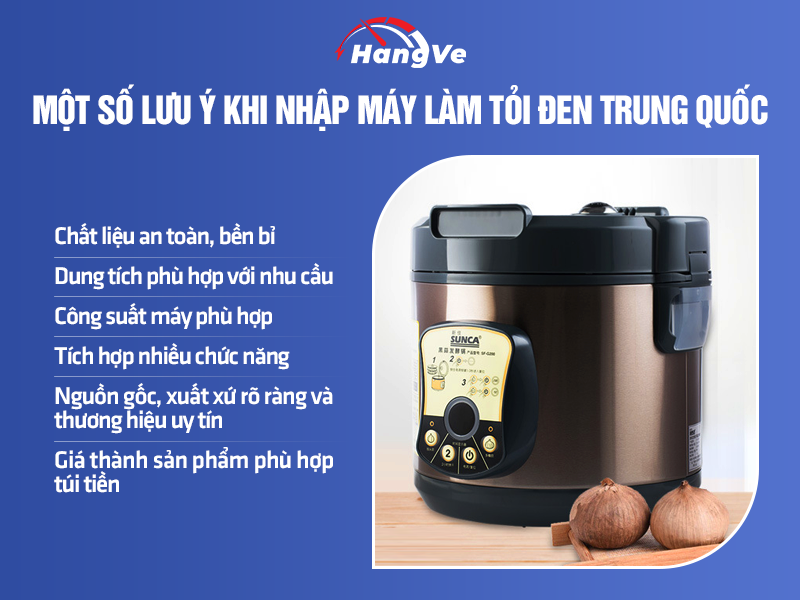 máy làm tỏi đen Trung Quốc