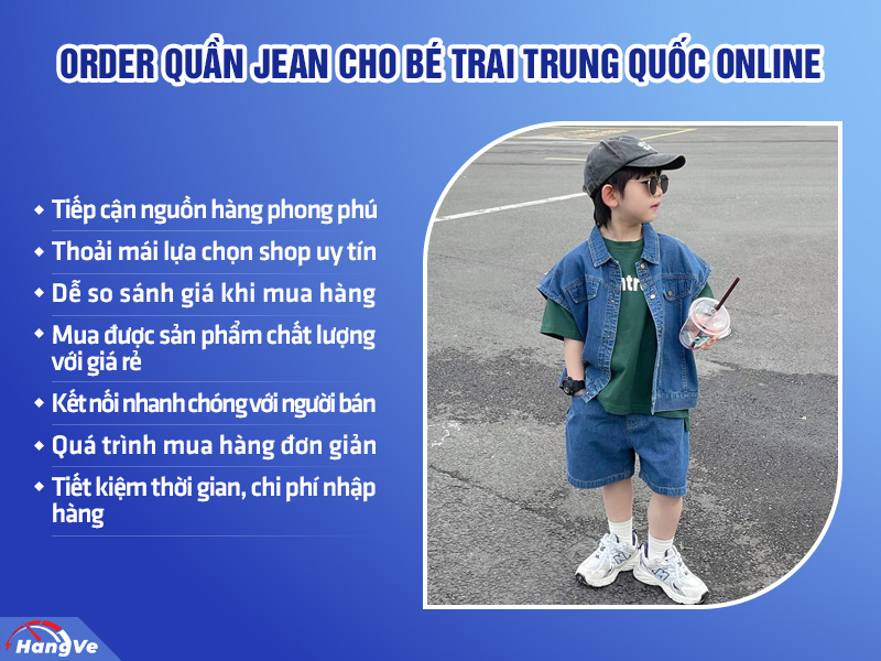 quần jean cho bé trai Trung Quốc