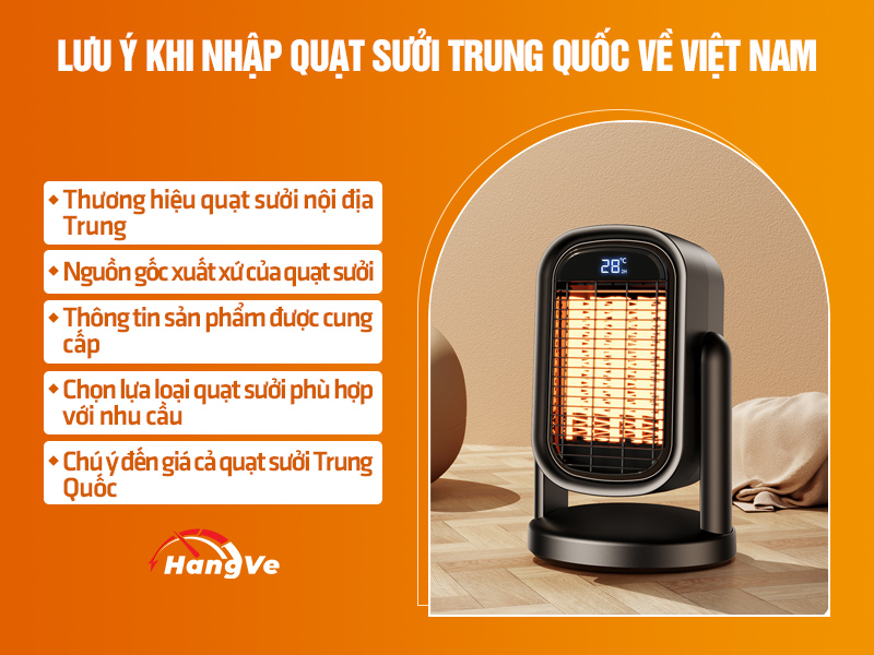 quạt sưởi Trung Quốc