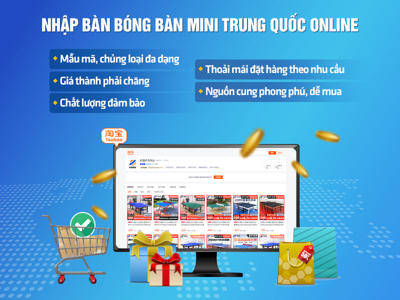 Bàn bóng bàn mini Trung Quốc