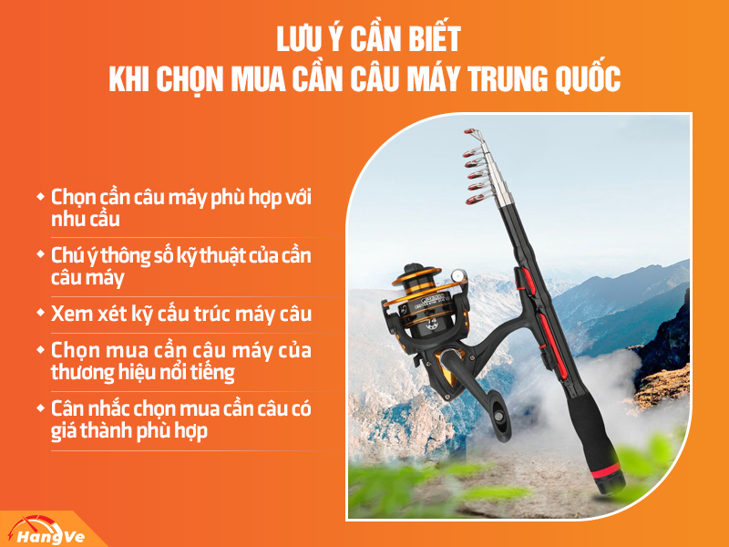 cần câu máy Trung Quốc