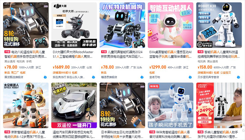 đồ chơi robot Trung Quốc