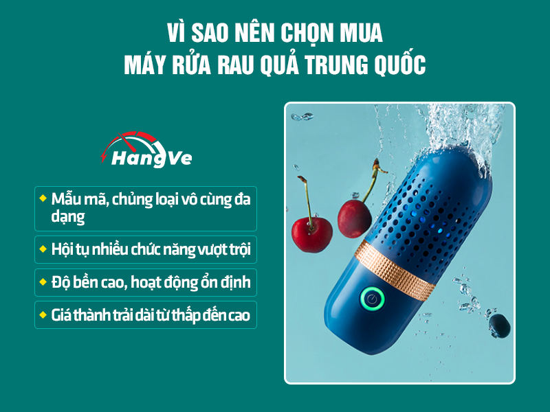 máy rửa rau quả Trung Quốc