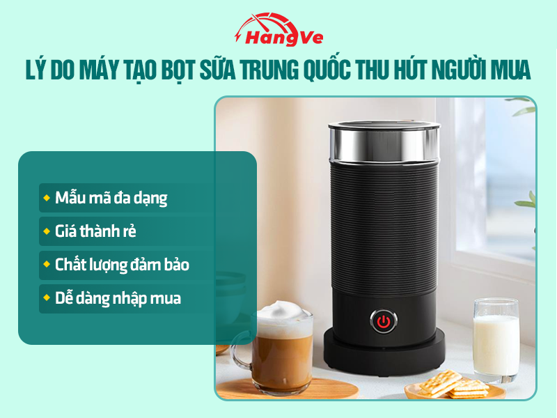 Máy tạo bọt sữa Trung Quốc