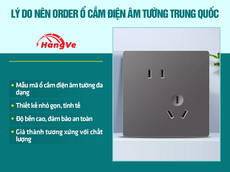 ổ cắm điện âm tường Trung Quốc