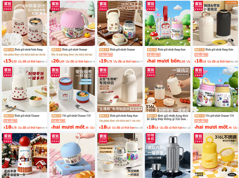 Bật mí 10+ link shop bán bình ủ cháo nội địa Trung cho bạn