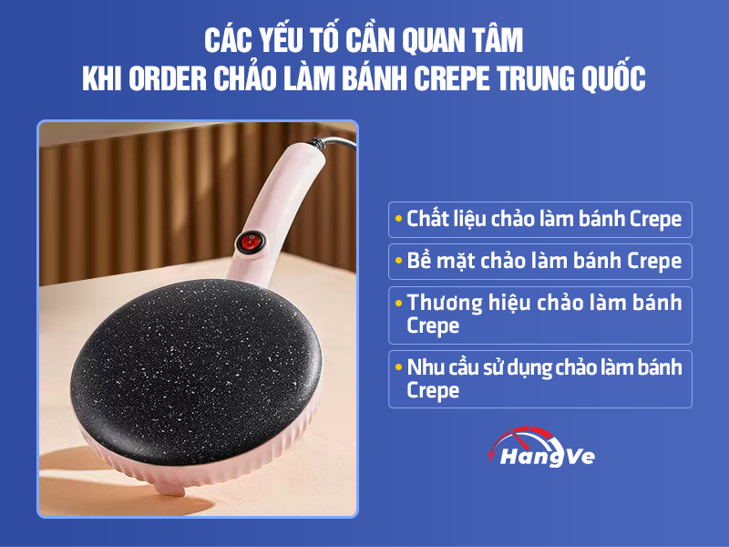 Chảo làm bánh Crepe Trung Quốc