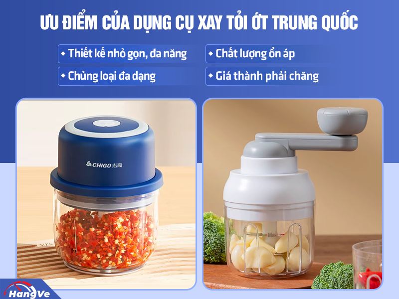 dụng cụ xay tỏi ớt Trung Quốc