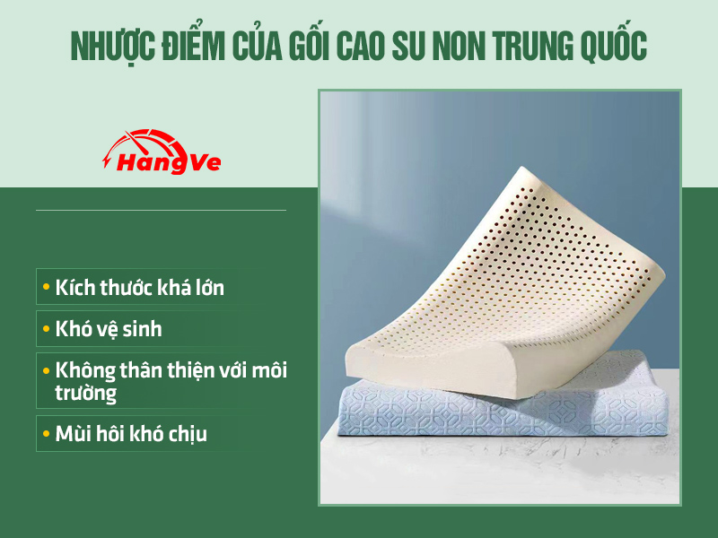 gối cao su non Trung Quốc