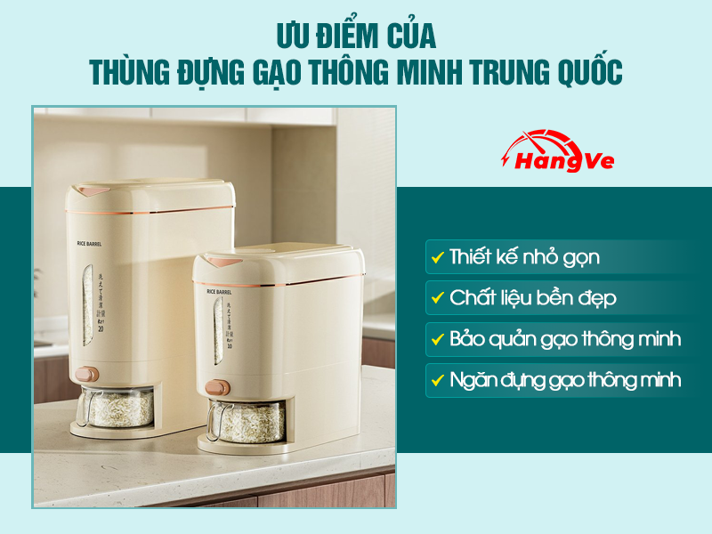 thùng đựng gạo thông minh Trung Quốc