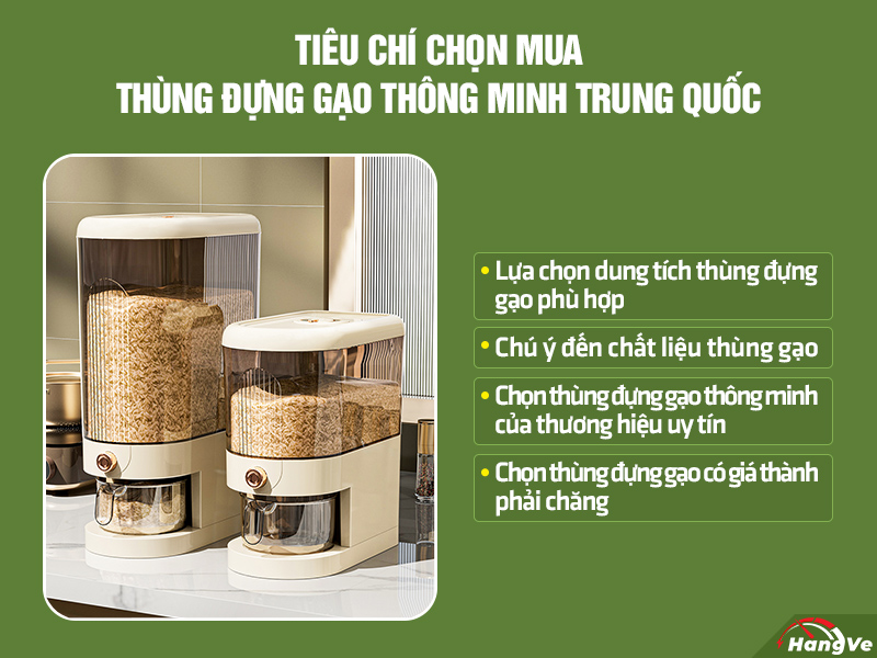 thùng đựng gạo thông minh Trung Quốc