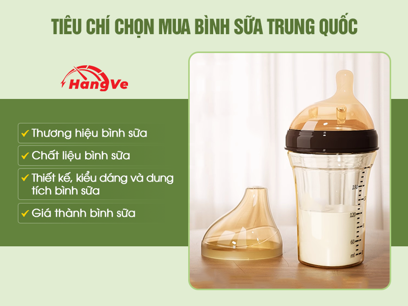 Lưu ngay 3+ tiêu chí chọn mua bình sữa Trung Quốc cho bé mẹ phải biết