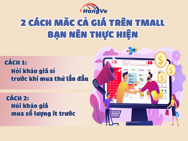 cách mặc cả giá trên Tmall