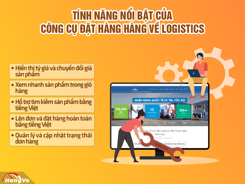 Công cụ đặt hàng Hàng Về Logistics