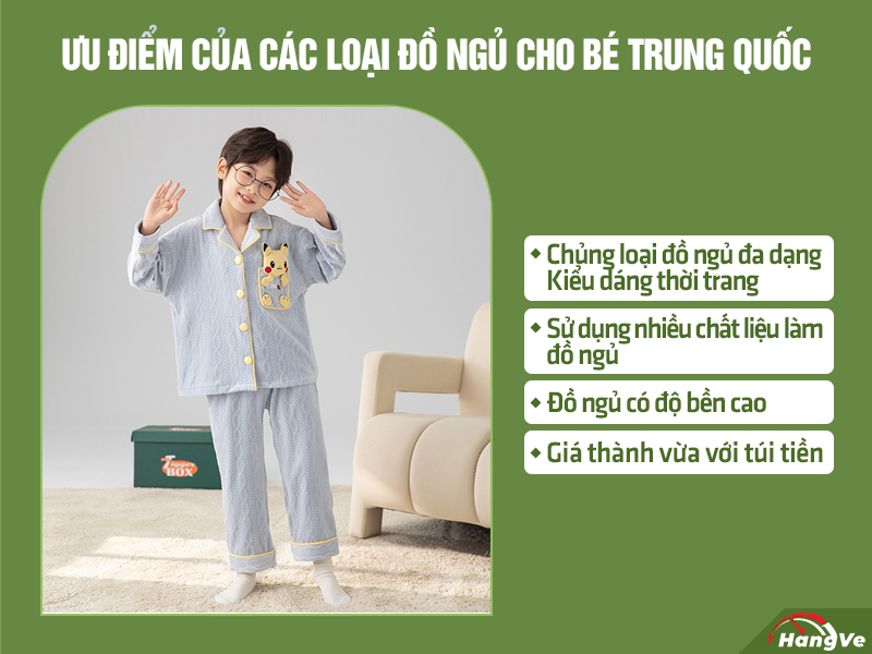 đồ ngủ cho bé Trung Quốc