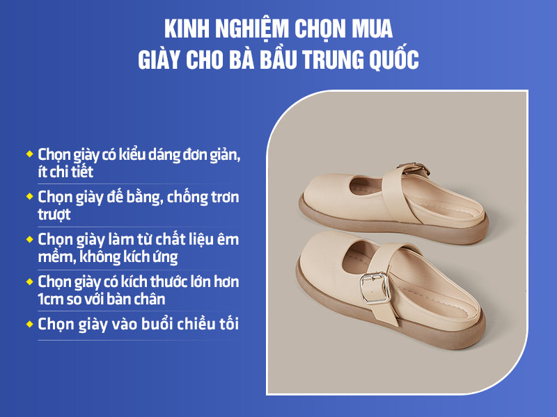 giày cho bà bầu Trung Quốc