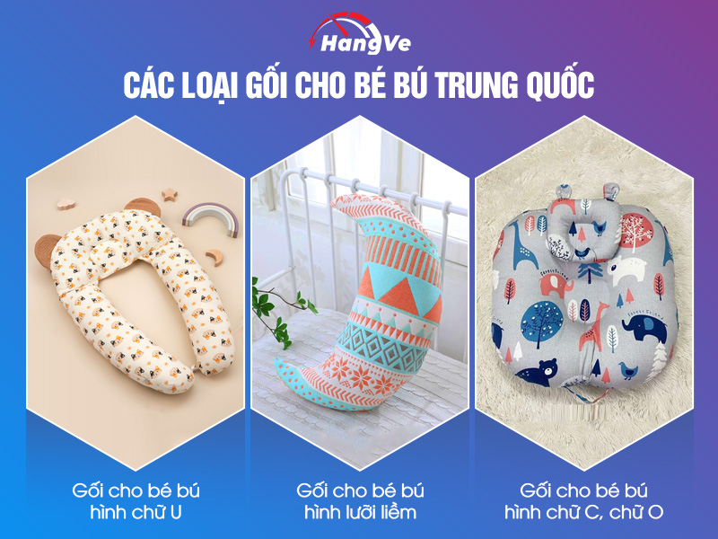 gối cho bé bú Trung Quốc