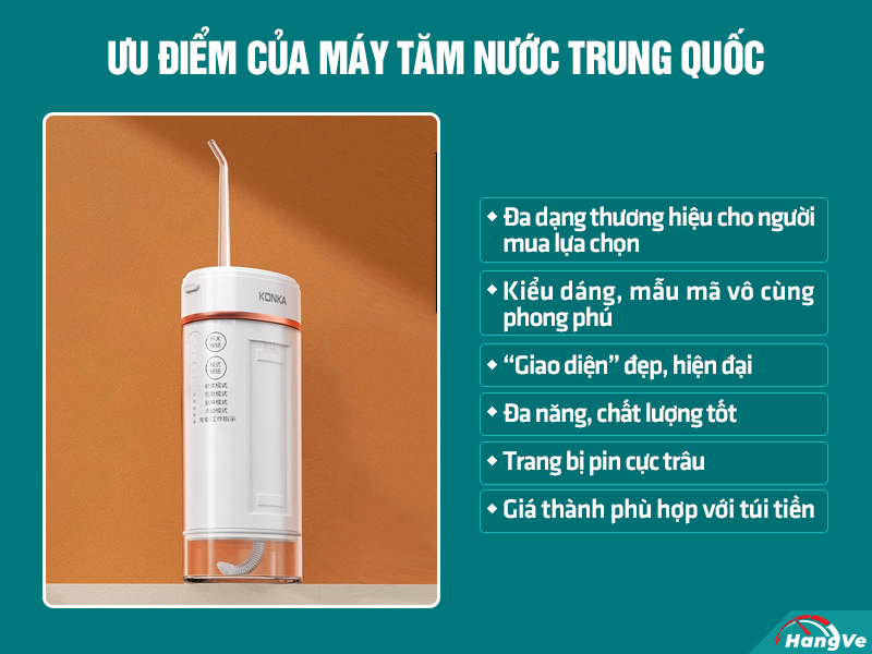 máy tăm nước Trung Quốc