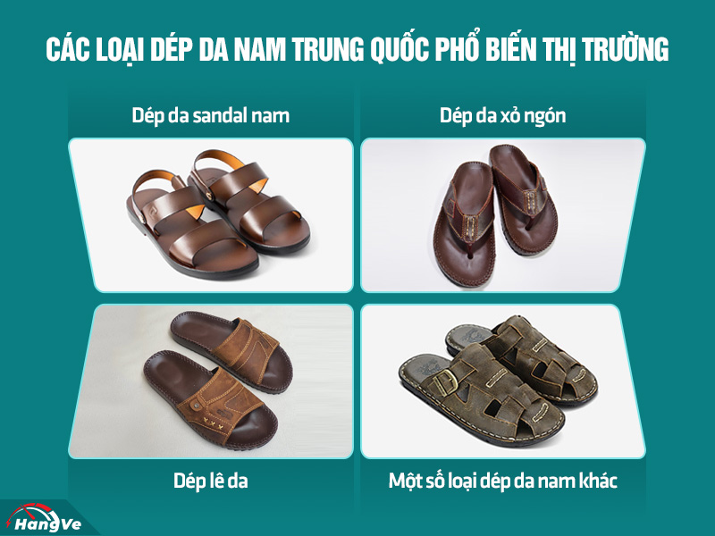 dép da nam Trung Quốc