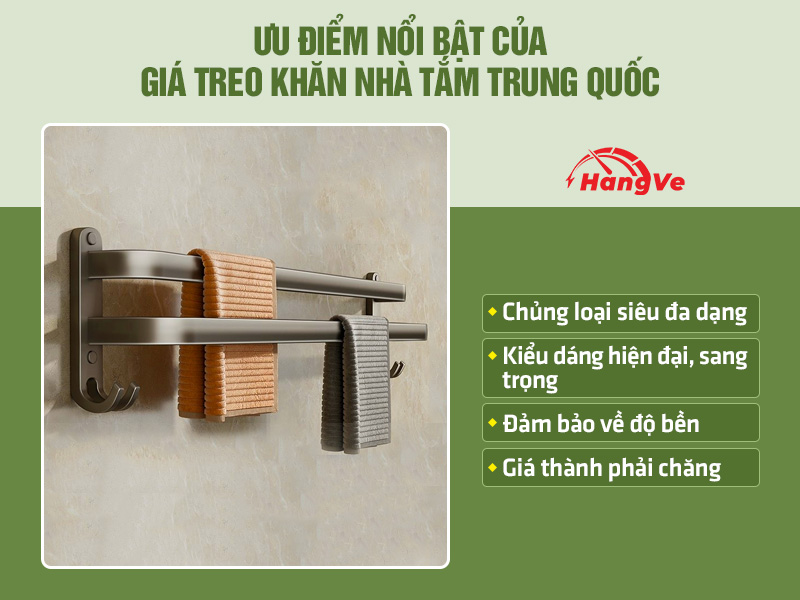 giá treo khăn nhà tắm Trung Quốc