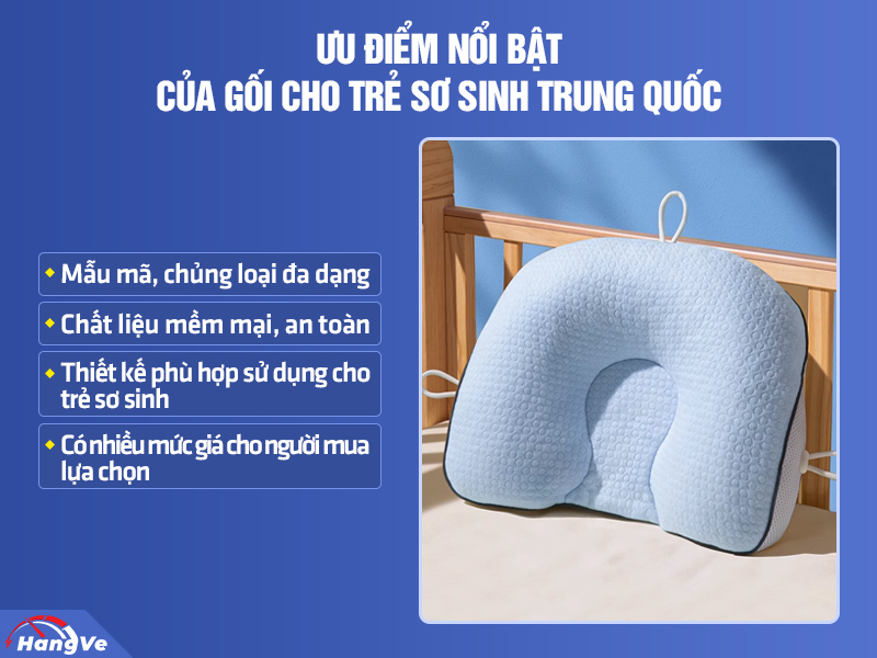 Top 5 loại gối cho trẻ sơ sinh Trung Quốc được chọn mua nhiều nhất