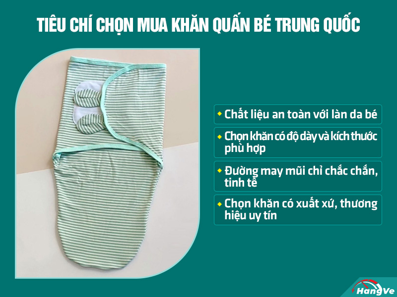 Khăn quấn bé Trung Quốc