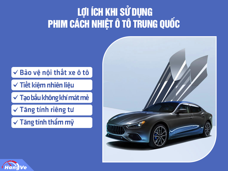 Phim cách nhiệt ô tô Trung Quốc