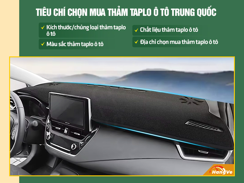 thảm taplo ô tô Trung Quốc