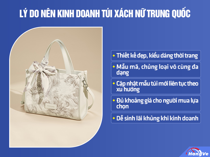 Túi xách nữ Trung Quốc - Sản phẩm siêu hot nên nhập về kinh doanh